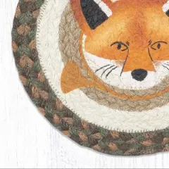 Earth Rugs Eco-Friendly Animal Hot Pad &ndash; 10" Fox Trivet for Kitchen or Wall Art