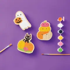 3ct Halloween Wood Characters Painting Craft Kit - Mondo Llama&trade;