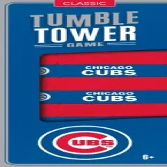 MasterPieces Real Wood Block Tumble Towers - MLB Chicago Cubs