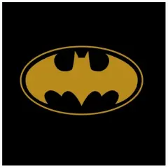 Batman Gold Bat Signal Black Graphic Tee Toddler Boy to Youth Boy
