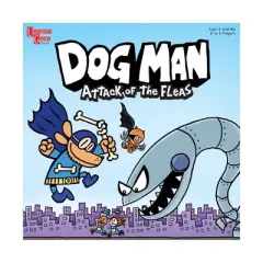 University Games Dog Man Attack of the Fleas Game: Educational Creative Thinking Board, 2-6 Players, Dog Man License