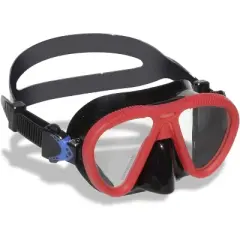 Swimline Kid's Sea Scout Silicone Snorkeling Mask - Red and Black