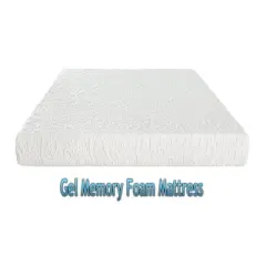 Dynasty Mattress 4 Inch Gel Memory Foam Cooling Mattress with Machine Washable Cover for Convertible Sleeper Sofa, RV, Camper, and Boat