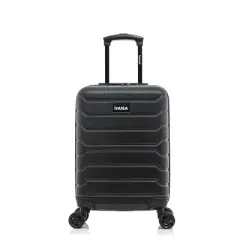 InUSA Trend Lightweight Hardside Large Checked Spinner Suitcase