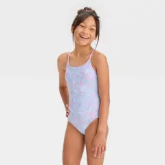 Girls' 'Mermaid at Heart' Unicorn Printed Rash Guard Set - Cat & Jack&trade; Light Purple