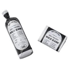 LEM 1 lb Black/White Wild Game Freezer Bags - Case of 6