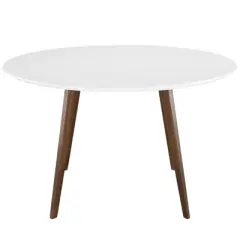 Platter Round Dining Table White - Modway
