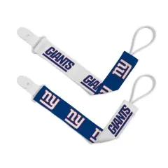 BabyFanatic Officially Licensed Unisex Pacifier Clip 2-Pack - NFL New York Giants - Officially Licensed Baby Apparel