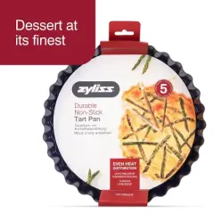 Zyliss 10-inch Nonstick Tart Pan with Removable Base