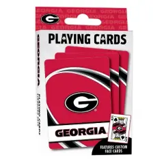 MasterPieces Officially Licensed NCAA Georgia Bulldogs Playing Cards - 54 Card Deck for Adults