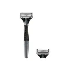 Harry's 5-Blade Men's Razor - 1 Razor Handle + 2 Razor Blade Cartridges - Charcoal
