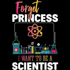 Women's Design By Humans Forget Princess I Want To Be A Scientist By BaoMinh Racerback Tank Top