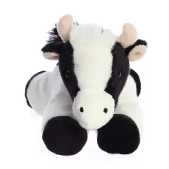Aurora Mini Flopsie 8" Mini Moo Cow White Stuffed Animal