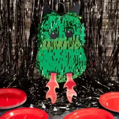 Green Dragon Pinata for Baby Shower, Kids Birthday Party Supplies and Decorations, Small 17 x 10.5 inches