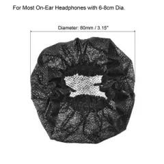 Unique Bargains Disposable Flexible Elastic Fabric Washable Headphone Covers 10 Pairs