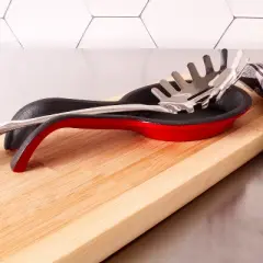 BergHOFF Cast Iron Spoon Rest 7.5" Red