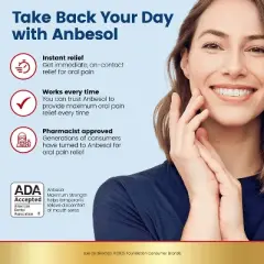 Anbesol Gel Maximum Strength Instant Oral Pain Relief - 0.33oz