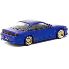 Nissan VERTEX Silvia S14 RHD (Right Hand Drive) Blue Metallic "Global64" Series 1/64 Diecast Model Car by Tarmac Works