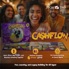 Rich Dad CASHFLOW How To Get Out Of The Rat Race Strategic Investing Educational Board Game for Family Financial Literacy