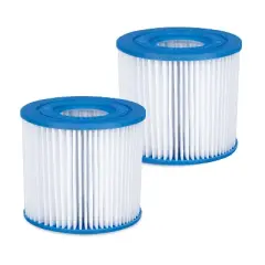 Summer Waves P57000102 Replacement Type D Swimming Pool and Hot Tub Spa Cartridge with Heavy Duty Ultimate Filtration Paper (4 Pack)
