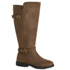 Women's  WIDE FIT Beryl Tall Boot - brown | EVANS