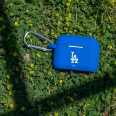 MLB Los Angeles Dodgers Apple AirPods Pro Compatible Silicone Battery Case Cover - Blue