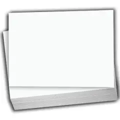 Hamilco Blank Index Cards 5 x 8 Card Stock 100lb Cover White Cardstock Paper - 100 Pack