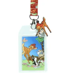 Disney Bambi Besties Forever Lanyard ID Badge Holder and 2" Rubber Charm