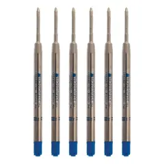 Monteverde Monteverde Ballpoint Pen Refill Broad Point Blue Ink 6 Pack (P443BB)