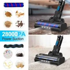 INSE S63 Cordless Vacuum with 2 Batteries 28Kpa Powerful Suction