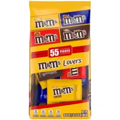 M&M's Variety Pack Fun Size Chocolate Candy Assortment - 55pc