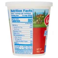 Galbani Part Skim Milk Ricotta Cheese - 15oz