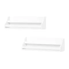 2pk Kids' Book Nook Wall Bookshelf Set White - RiverRidge Home