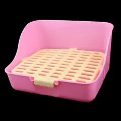 Unique Bargains Indoor Plastic Mesh Style Pet Dog Pee Toilet Fuchsia White 11" x 8.7"