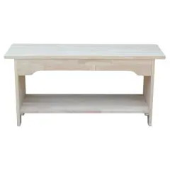 Brookstone Bench Unfinished - International Concepts