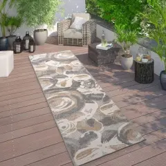 World Rug Gallery Modern Floral Indoor/Outdoor Area Rug