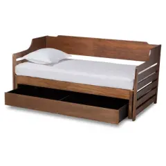 Twin to King Jameson Expandable Daybed with Storage Drawer - Baxton Studio