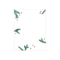 Great Papers! Pine and Berries Holiday Letterhead Multicolor 80/Pack (2020129)