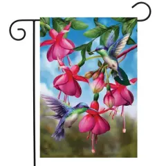 Briarwood Lane Spring Garden Flag 12x18 For Outdoor Flight of the Hummingbirds For Spring Garden Flag Flags For Outside