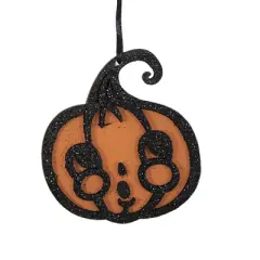 Holiday Ornament 4.75 In Jolly Halloween Ornaments Halloween Tree Ornament , Halloween Decor Black Cat Pumpkin Moon (4PC)