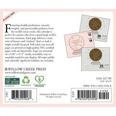 Willow Creek Press 5.5"x6.5" 2026 Miss Fortune Slightly Psychic Mostly Clueless Box Calendar