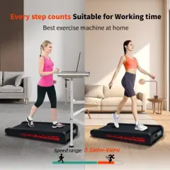 FIONECA 7&iexcl;&atilde; Incline Walking Pad Treadmill &uml;C 2.55HP, LED Display, Compact Under Desk Design, 220 lbs Capacity