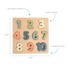 Pearhead Wooden Puzzle Numbers Toy