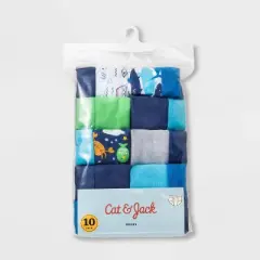 Toddler Boys' 10pk Shark Briefs- Cat & Jack&trade; Blue