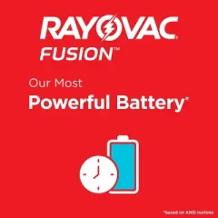 Rayovac Fusion 8pk AA Batteries &ndash; Alkaline Battery: Household Single-Use 1.5V