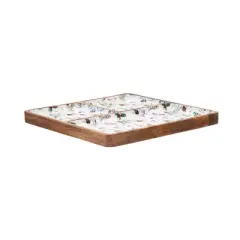 Gallerie II Edith 3 Partition Mango Wood Tray