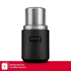 KitchenAid Go Cordless Blade Grinder battery sold separately KBGR100: Coffee Bean & Spice Grinder, Stainless Steel, 5 Cup Capacity