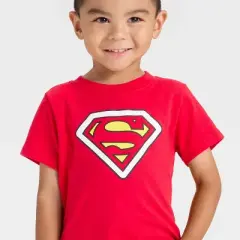 Toddler Boys' Superman Short Sleeve T-Shirt - Red