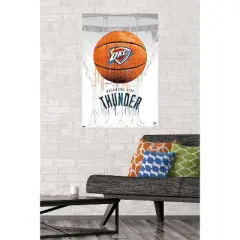 Trends International NBA Oklahoma City Thunder - Drip Basketball 21 Unframed Wall Poster Prints