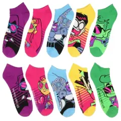 Teen Titans Go! To The Movies Cool Character Ankle Socks 5 PK Multicoloured